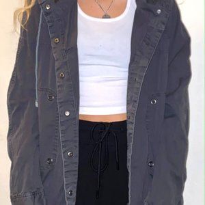 Dark Grey Lightweight Jacket Women's Medium